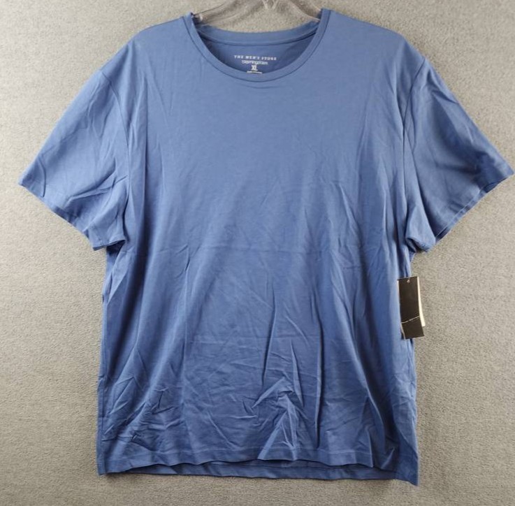 The Men’s Store at Bloomingdale’s Supima Cotton Tee XL Coastal Solid Crew Neck