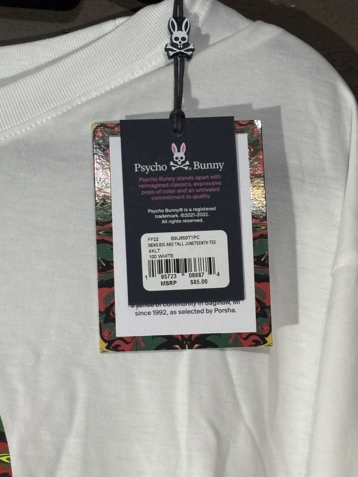 Psycho Bunny T Shirt (Juneteenth)