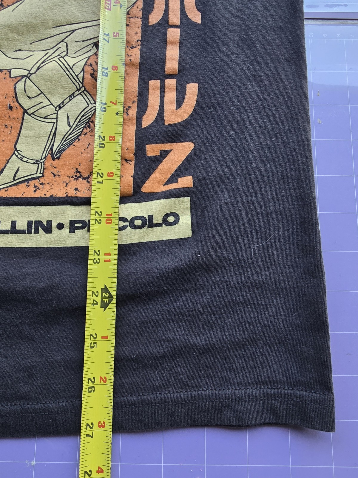 Dragon Ball Z Mens T-Shirt -Orange Black Size Small 100% Cotton