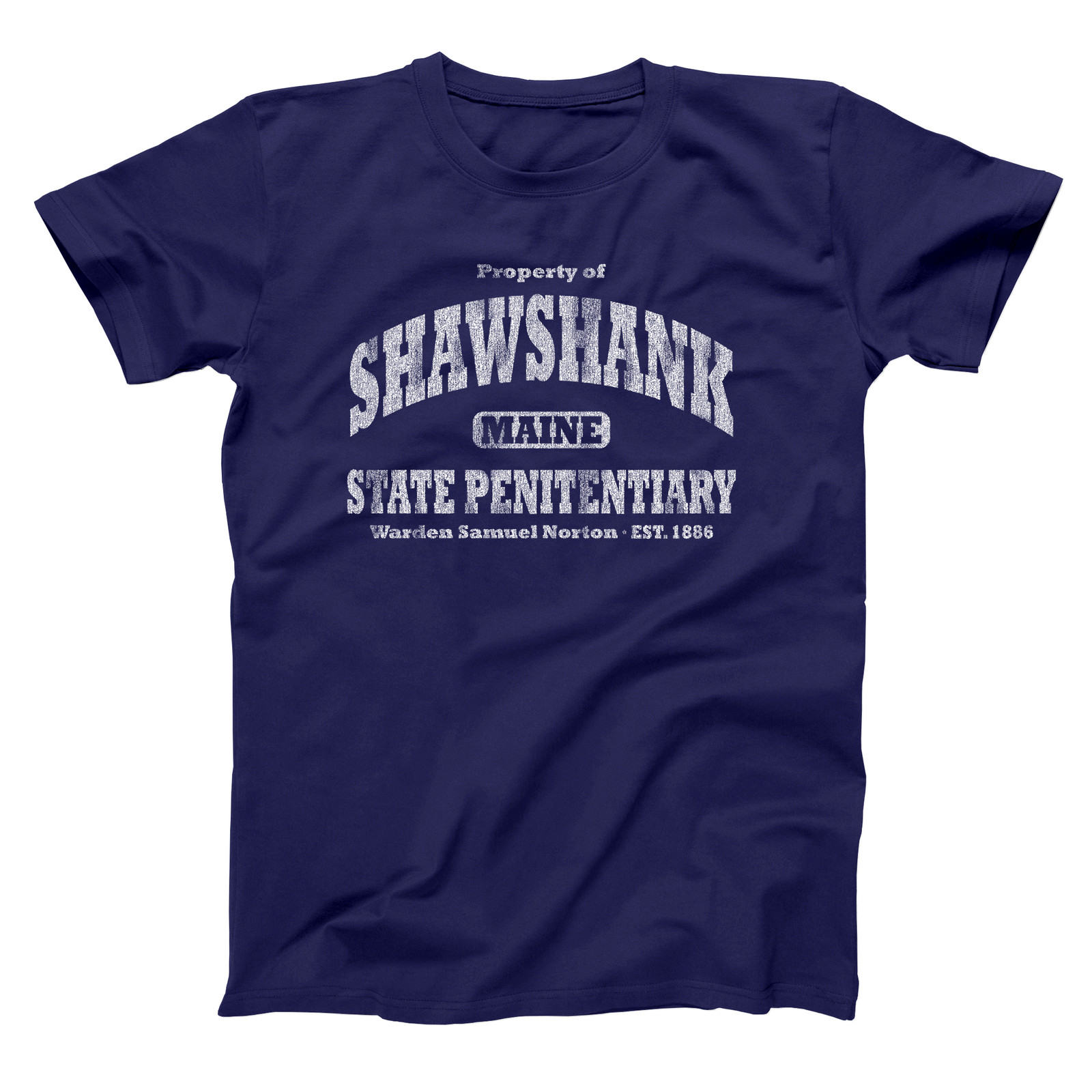 Shawshank Redemption State Pen. Jail Movie Retro Navy Men’s T-Shirt