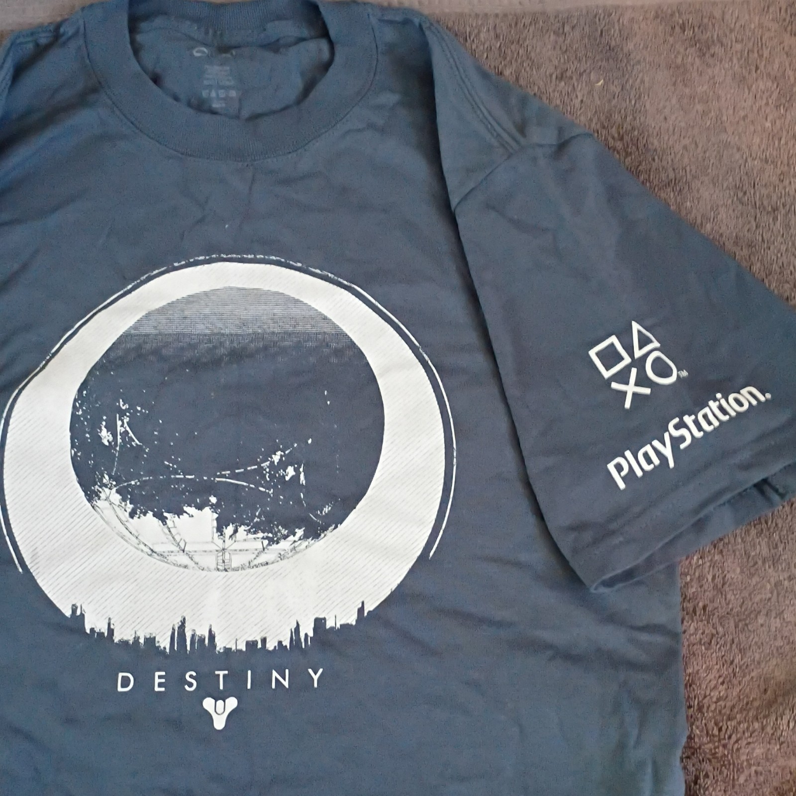 Port & Company Men’s S Blue Cotton Destiny Bungie Graphic T-Shirt