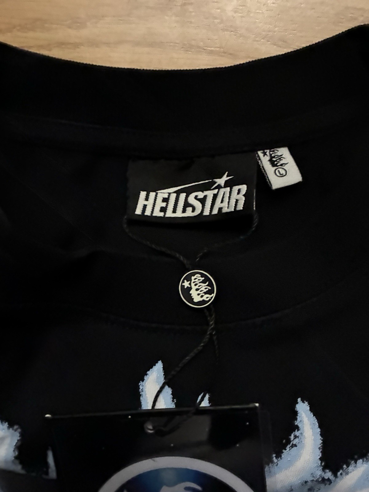 HELLSTAR Holy Shirt Black Angel Graphic Cotton Tee Men’s XL