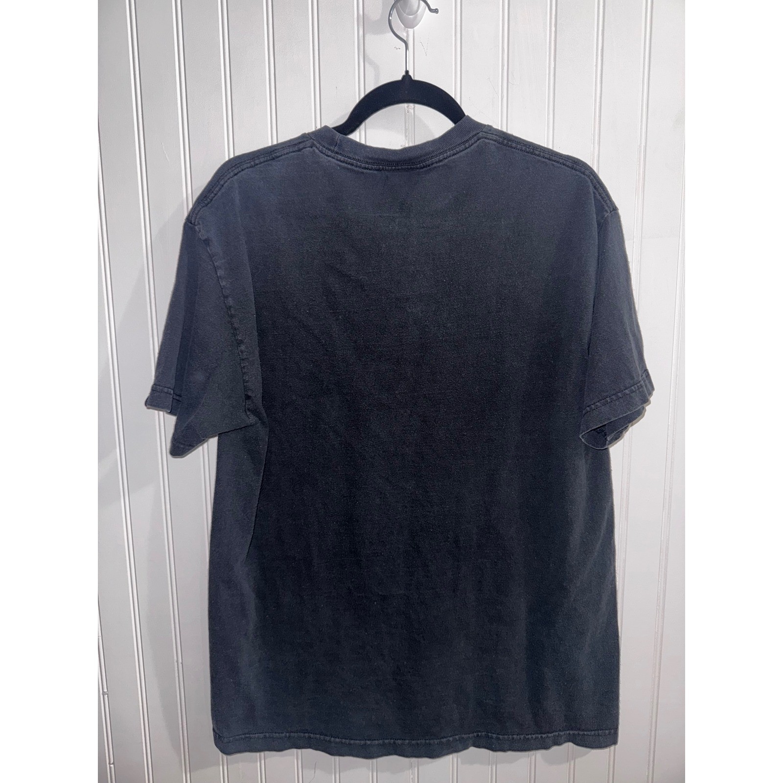 Upper Playground Bob Dylan Graphic T Shirt Mens L Black Vintage Wash Oversized