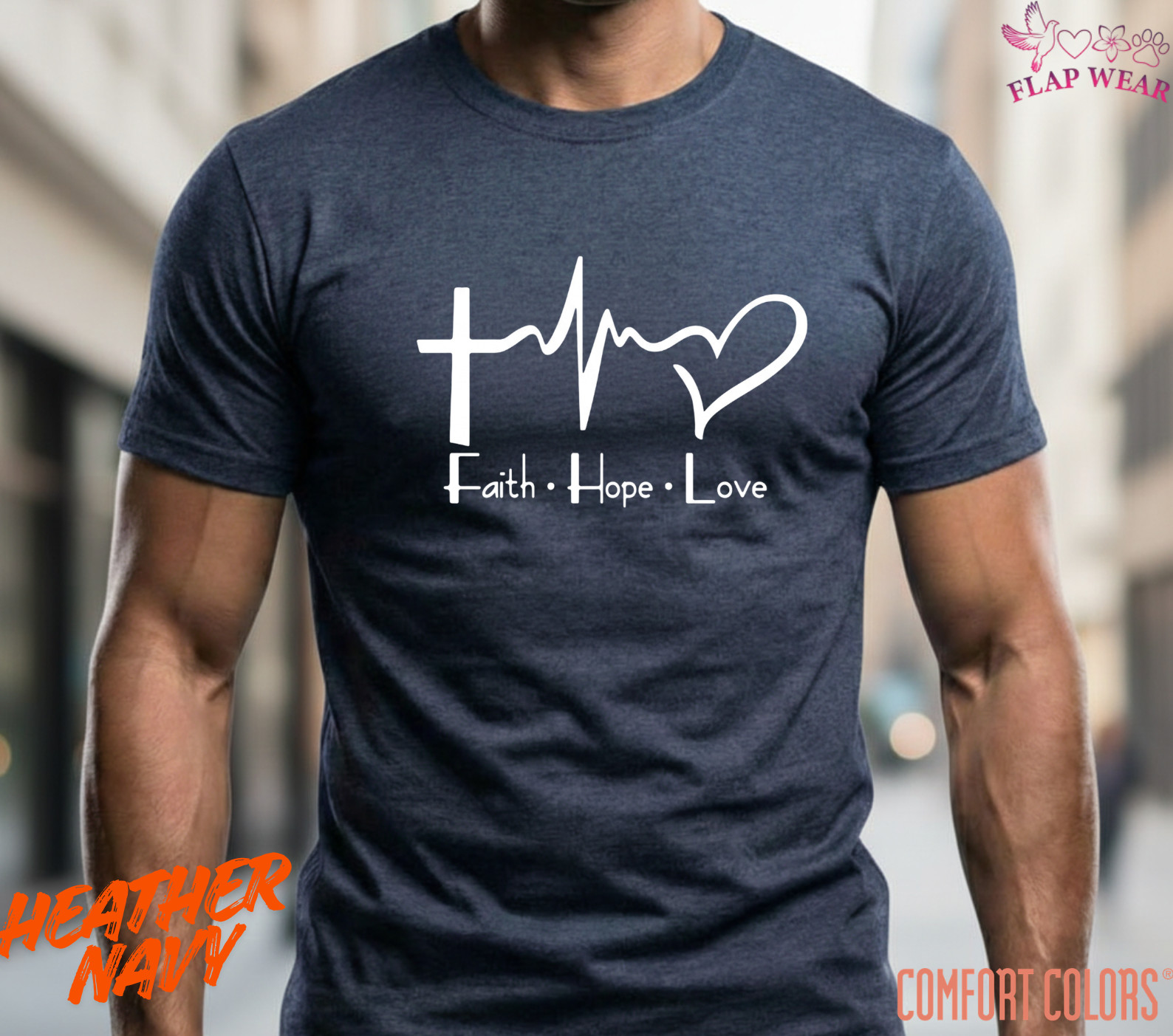 Unisex Faith Hope Love T-Shirt, Men T shirt,Women T shirt Gift Religion Top