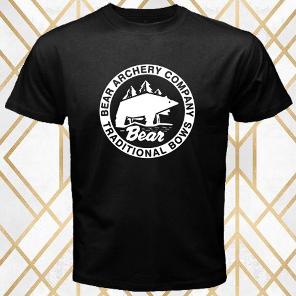 Bear Archery Bow Crossbow Men’s Black T-Shirt Size S – 5XL
