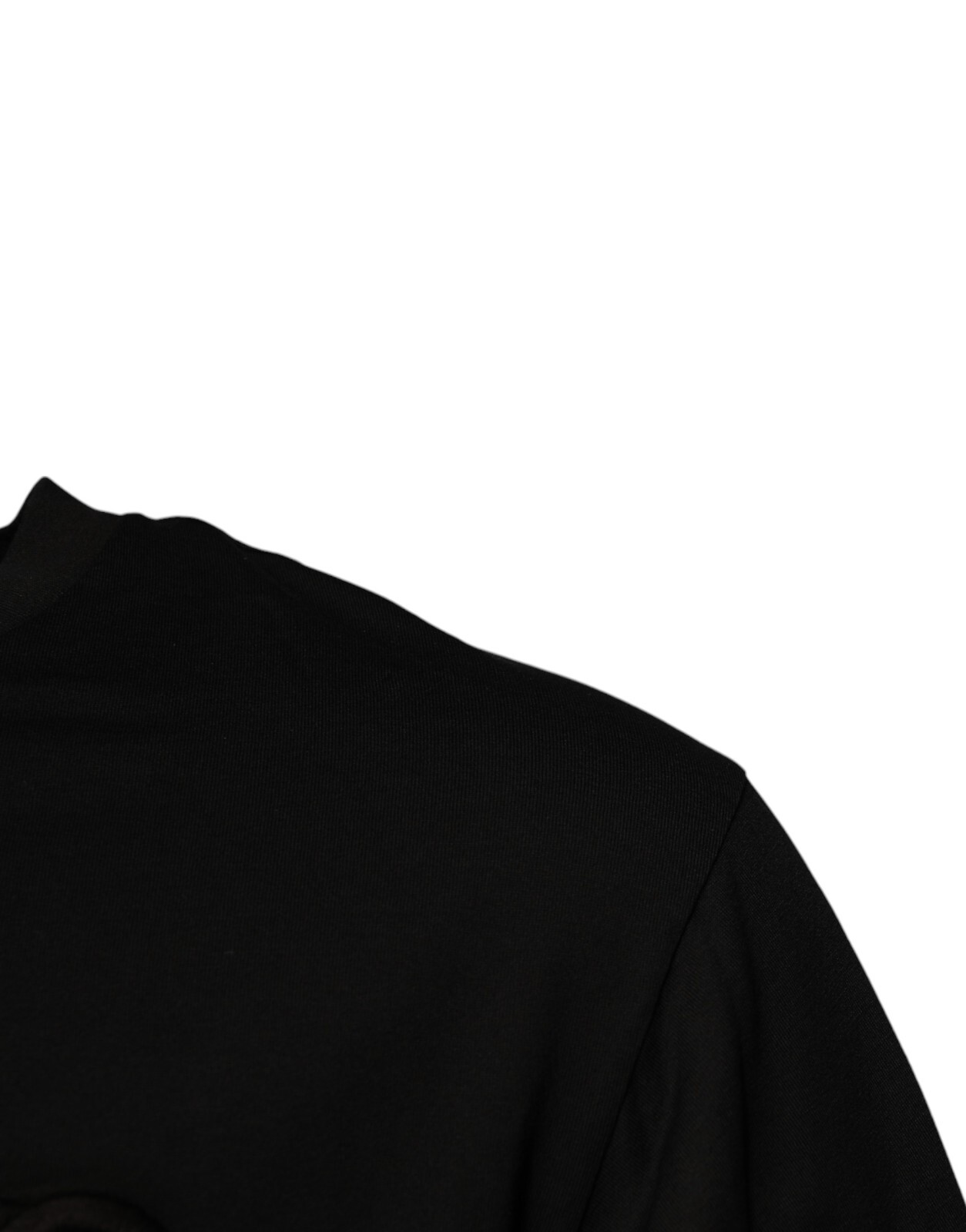 DOLCE & GABBANA T-shirt Black DG Logo Cotton Crew Neck Men IT48/US38/M 600usd
