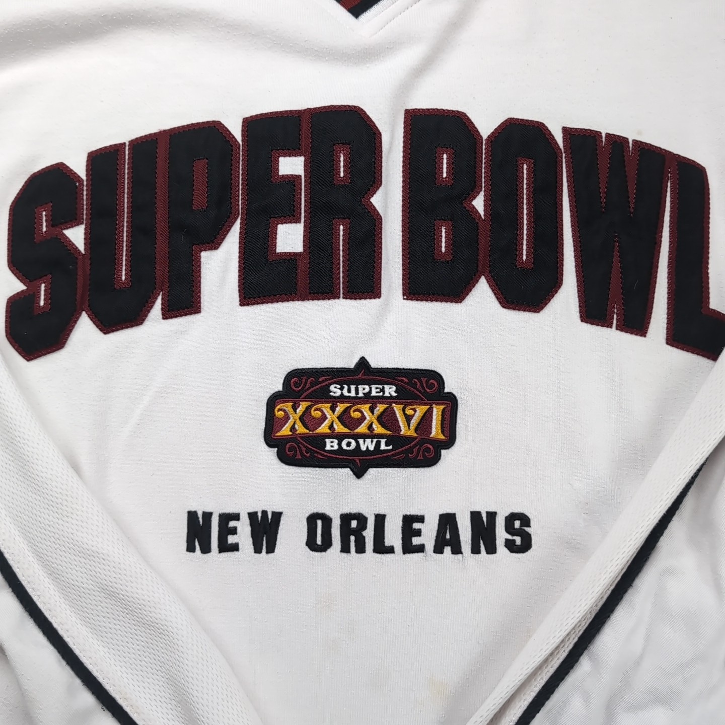 Lee Sport Vintage Men’s 2XL Tom Brady’s First Super Bowl XXXVI New Orleans*stain