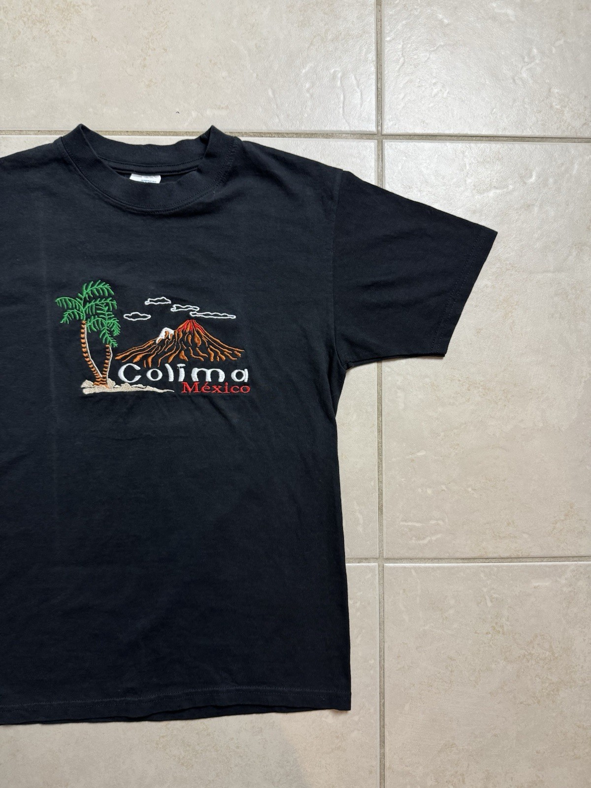 Vintage Colima Mexico Tourist Tee shirt Made In Mexico Size Men’s S