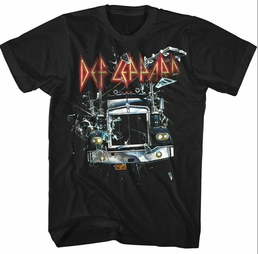 Def Leppard On Through the Night Truck Men’s T Shirt