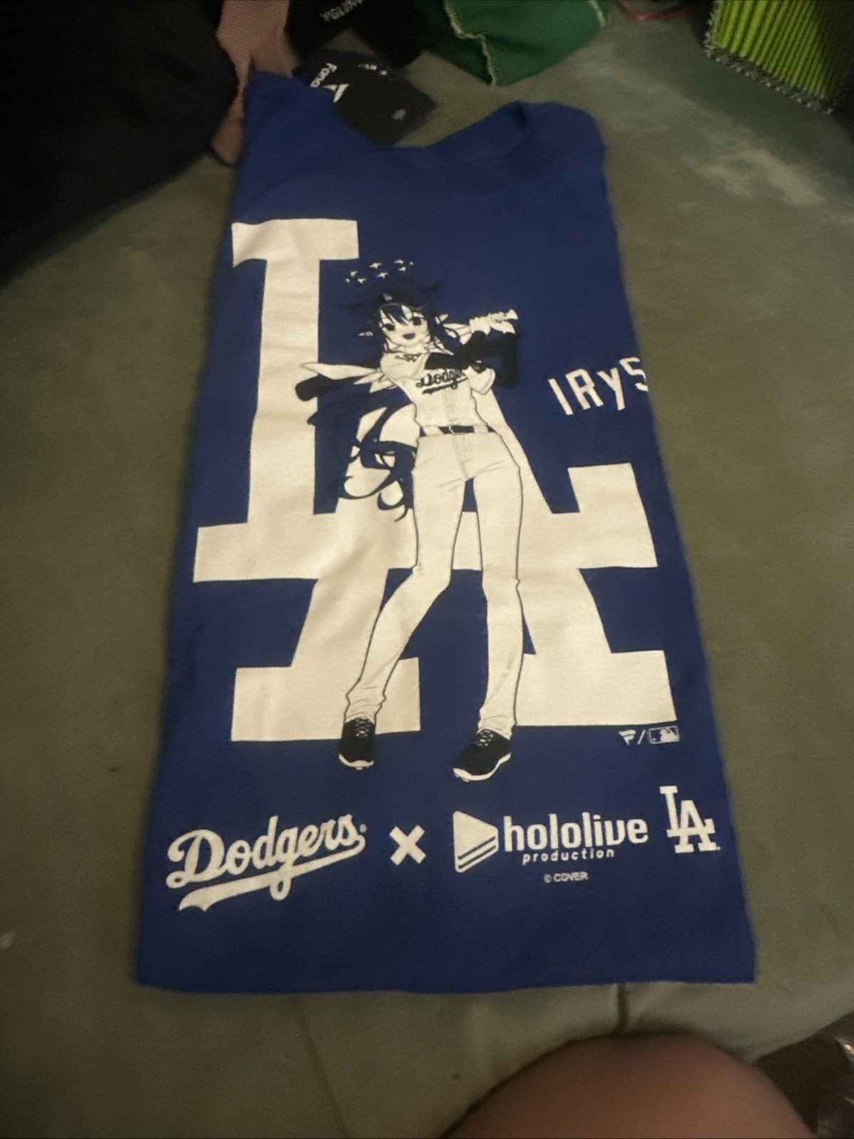 Official Event @ LA Dodgers x Hololive Night IRYS T-Shirts 7/5/25 Size Large.