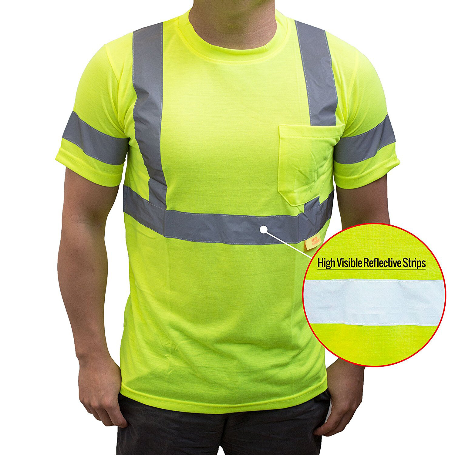 Class 3 Reflective Safety Yellow/ Orange Short Sleeve T-Shirt HIGH VIZ-S9081/2