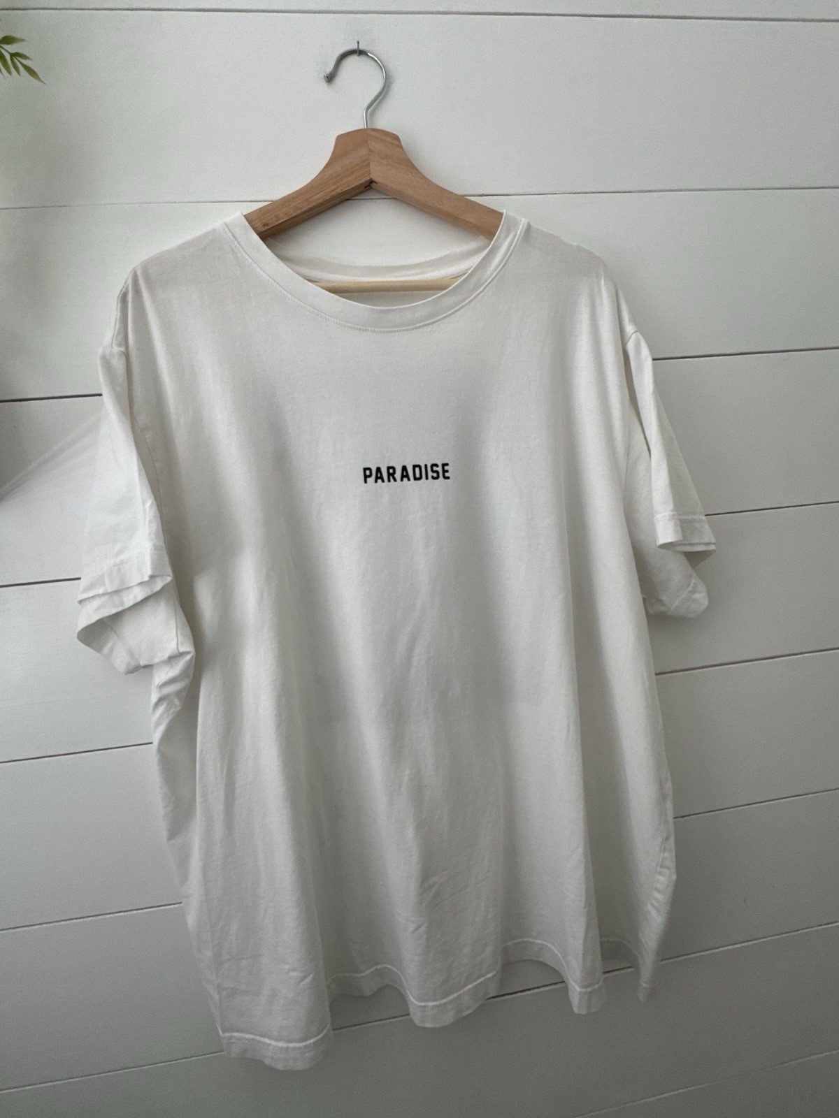 Original Use White Graphic Drop Shoulder Heavyweight Boxy Fit T-Shirt Men’s XXL