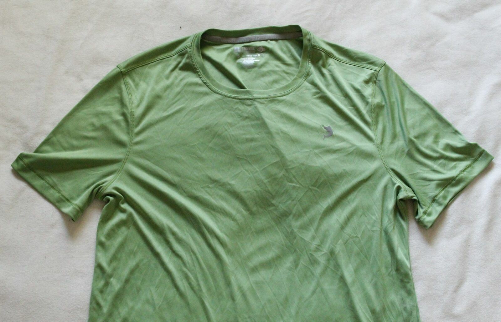 Reel Legends Men’s Freeline UPF 30 S/S T-Shirt DG4 Sea Spray Green Small
