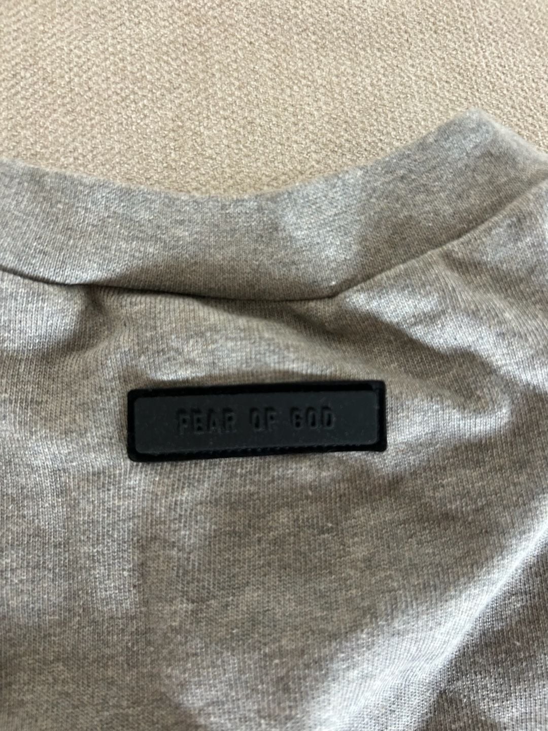 Fear of God Essentials Heavy Jersey Tee Dark Heather Oatmeal