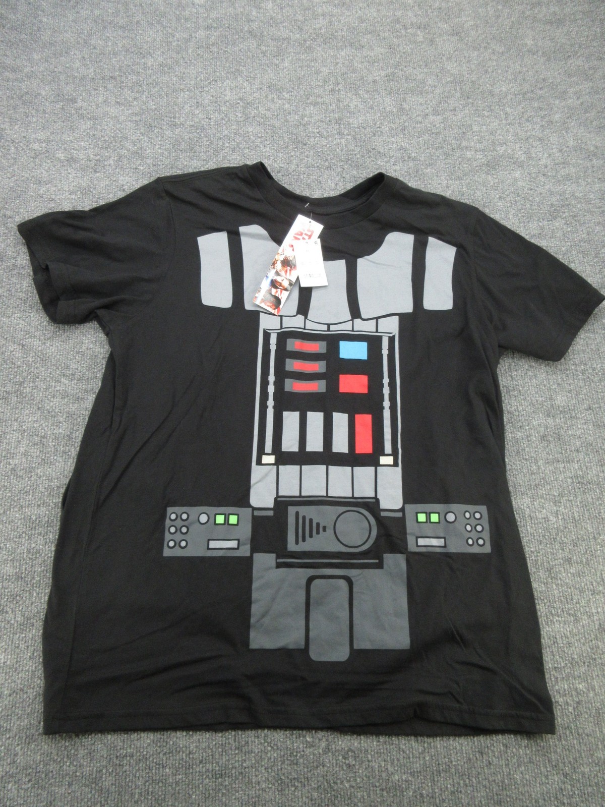 Star Wars Shirt Mens XL Black Darth Vader Costume Tee T-Shirt Cape Cosplay New