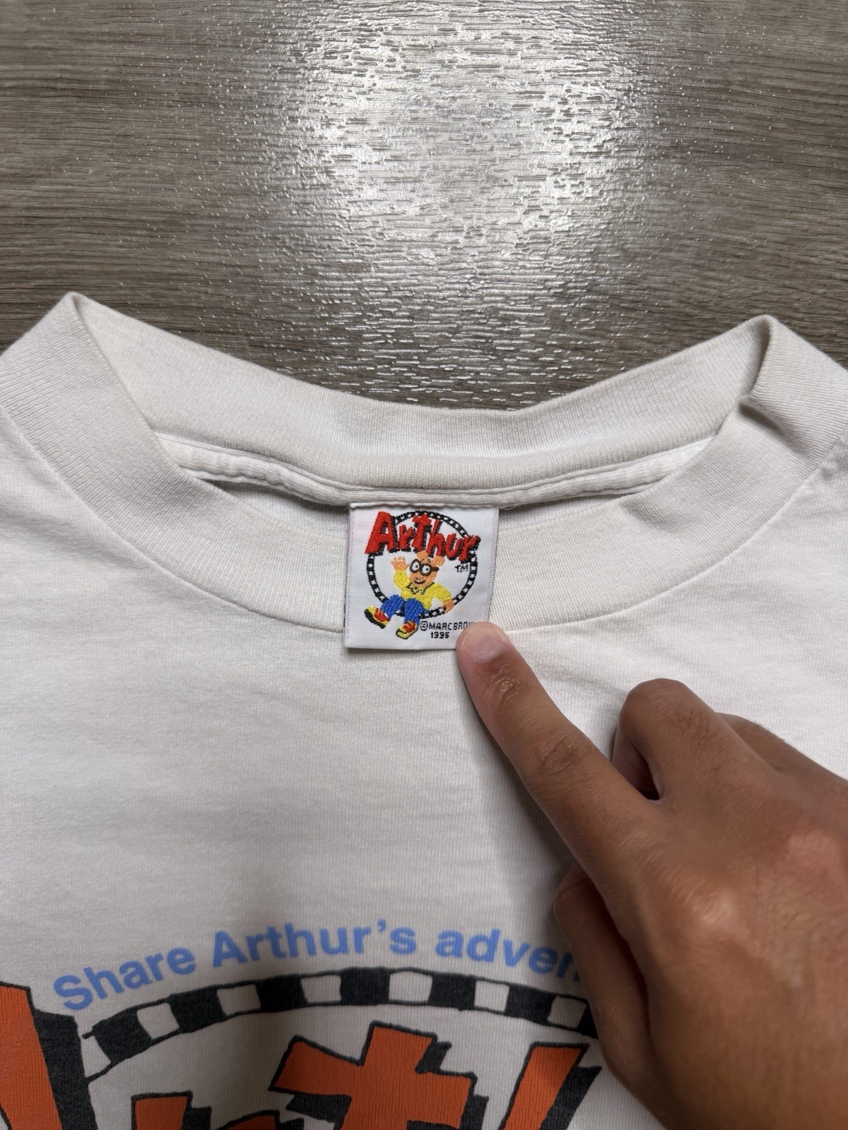 Marc Brown Arthur 1997 Read All About Me White XL 90s Vintage Tee Shirt