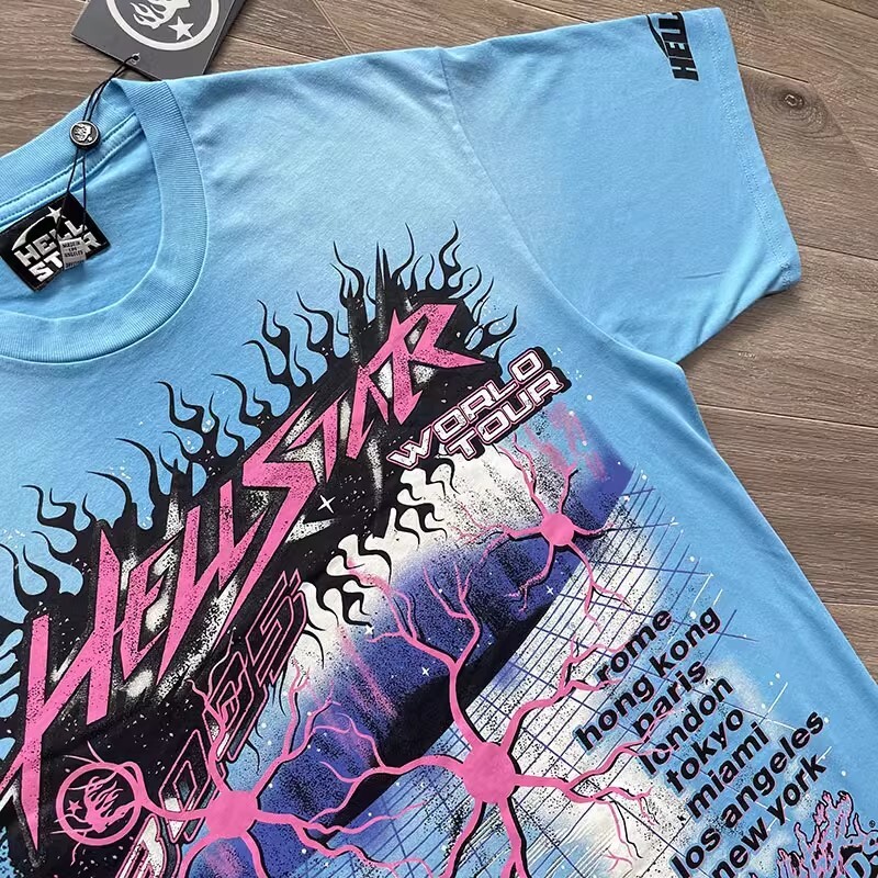 Mens Hell Studios star Future Short Sleeve Tee High Street Trendy T-shirt