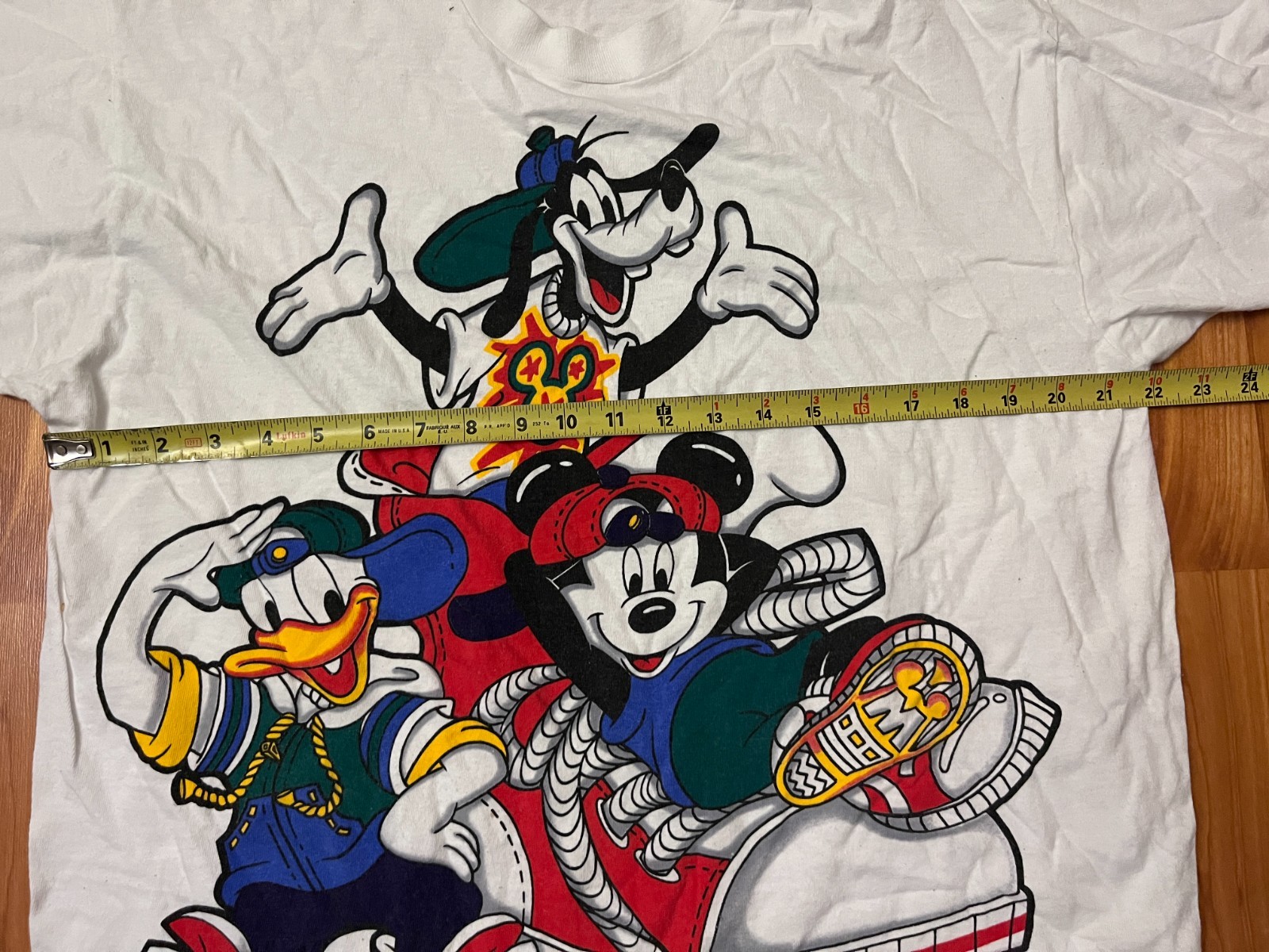 VTG Mickey Unlimited Goofy Donald Duck Hip Hop Men Jerry Leigh Disney Shirt