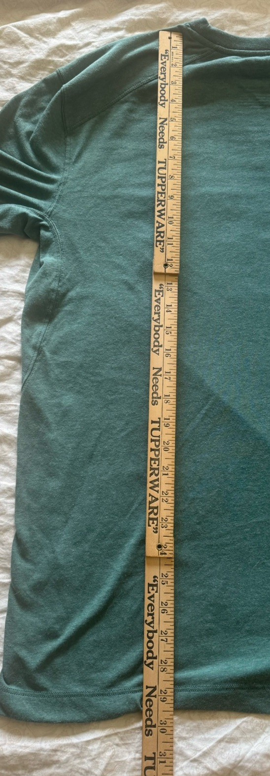 Duluth Trading Co Mens T-Shirt Green Short Sleeve Cotton Size L Pencil Pocket