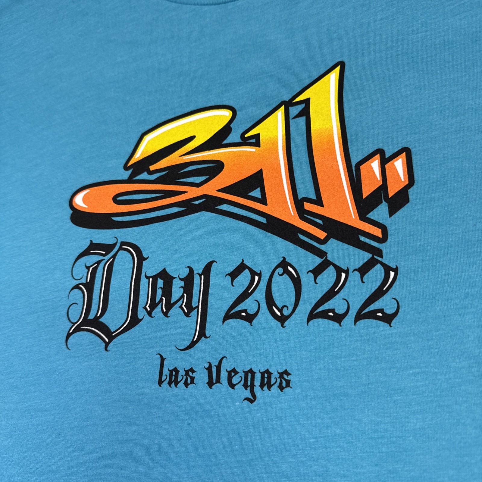 2022 311 Band T Shirt Concert Tour Las Vegas 2-Sided Rock Reggae Music NEW LX
