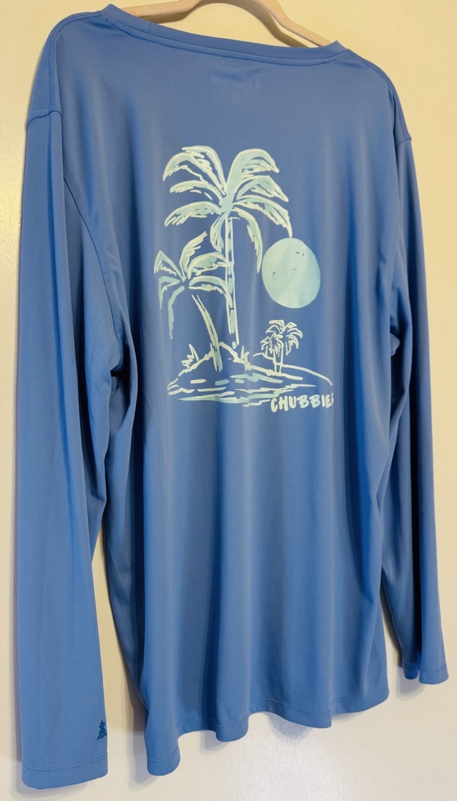 Chubbies “The Weekend Has Arrived” Long Sleeve Performance Shirt – Blue (XXL)
