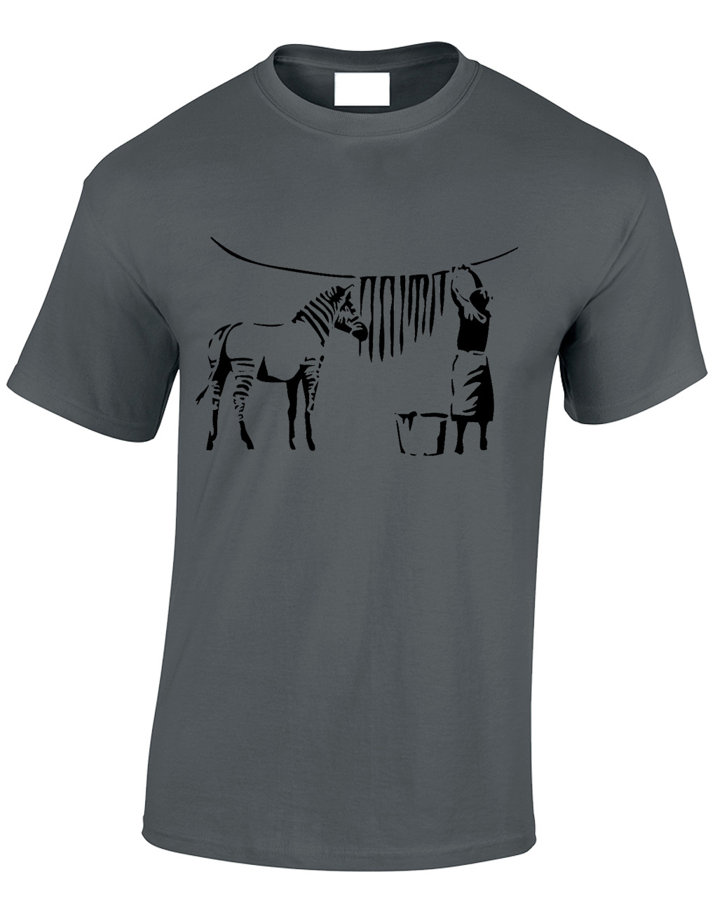 Zebra Banksy Cool Graffiti Artist Design Urban Art Unisex T-Shirt