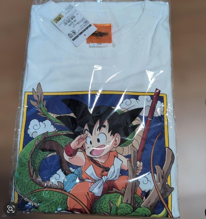 Dragon Ball Store Tokyo Exclusive Son Goku & Shenron White T-shirt Cotton XL