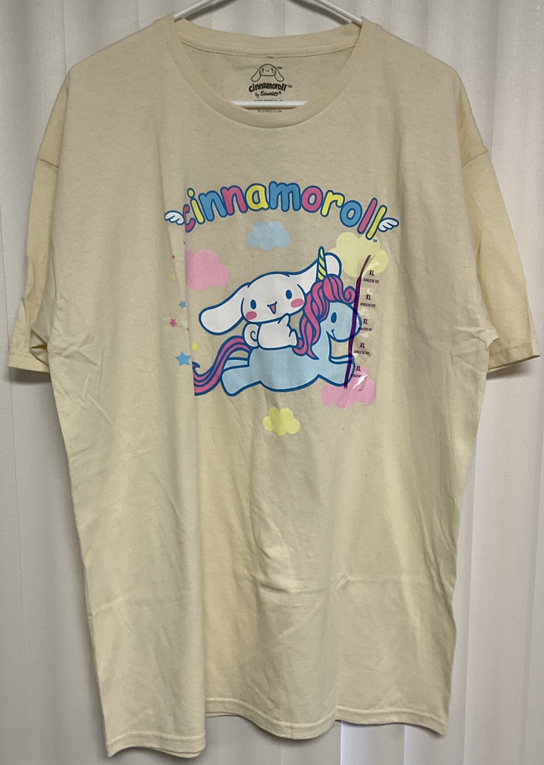 Cinnamoroll Men’s XL Short Sleeve T-Shirt Cream