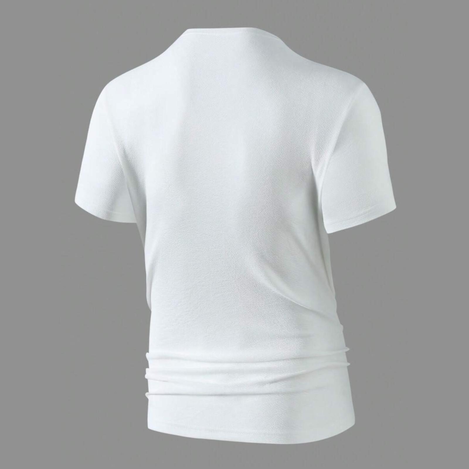 Men’s T-Shirt Short Sleeve Casual Ant Fabric Solid Color Crew Neck Slim T-Shirt