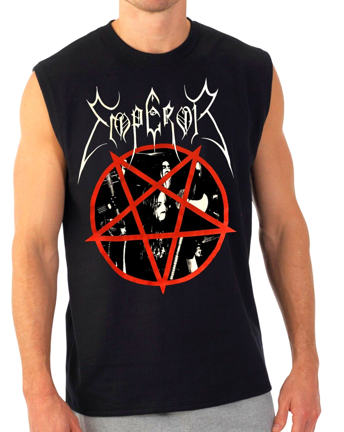 EMPEROR BLACK METAL BAND BLACK MUSCLE SHIRT