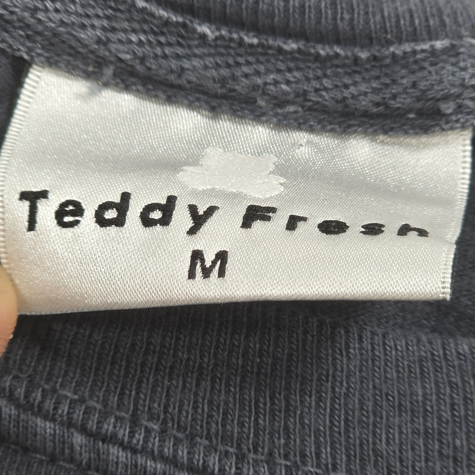 Teddy Fresh “I Have Crippling Anxiety” Long Sleeve Black Shirt, Size Medium