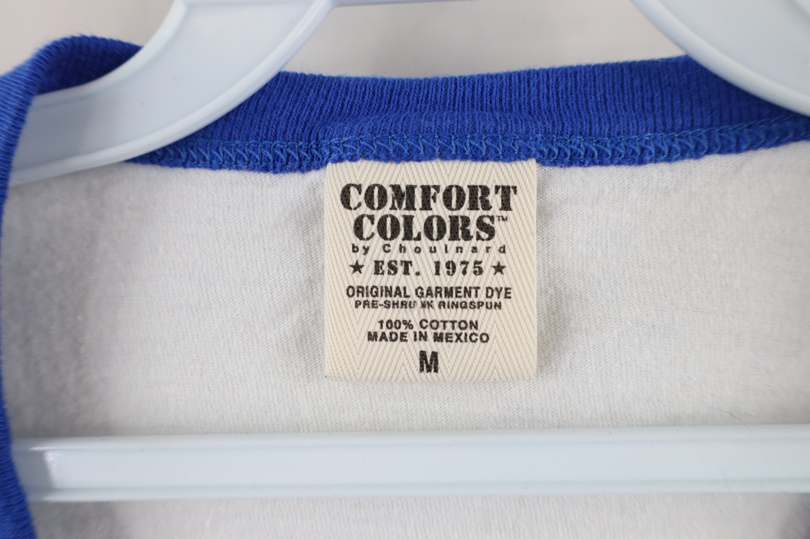Vintage 90s Streetwear Mens Medium Blank Color Block 3/4 Sleeve Raglan T-Shirt