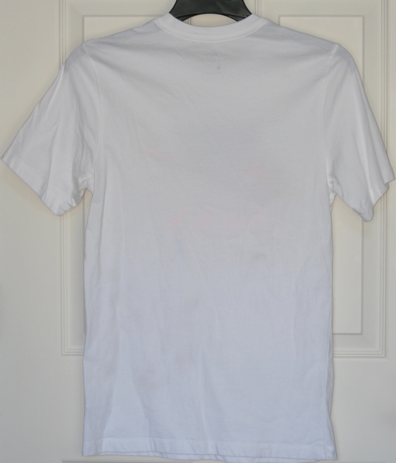 Nike Air Graphic Tee Shirt White Black Orange Size Small 100% Cotton ShortSleeve