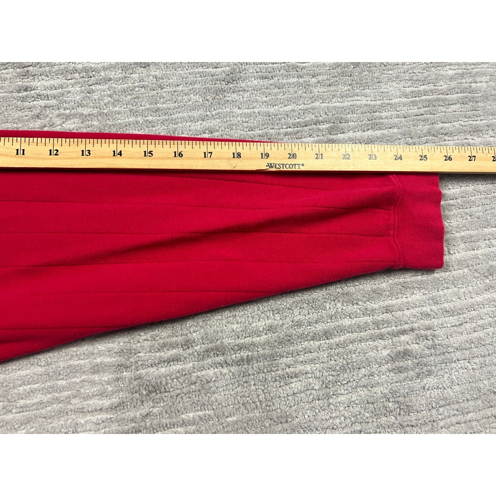 Ivy Crew Shirt Mens XL Red Mock Neck Long Sleeve Vertical Ribbed Knit Casual