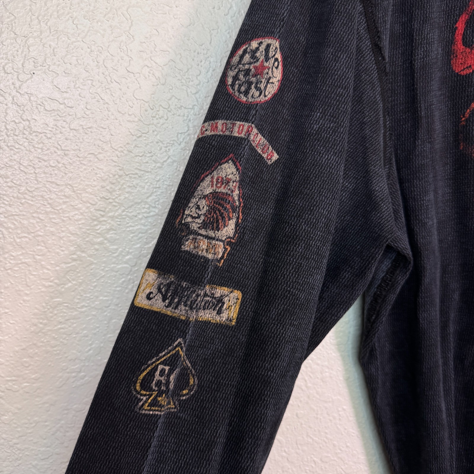 Affliction Thermal Shirt Mens 4X Dakota Hills Reversible Tee Live Fast Y2K NEW