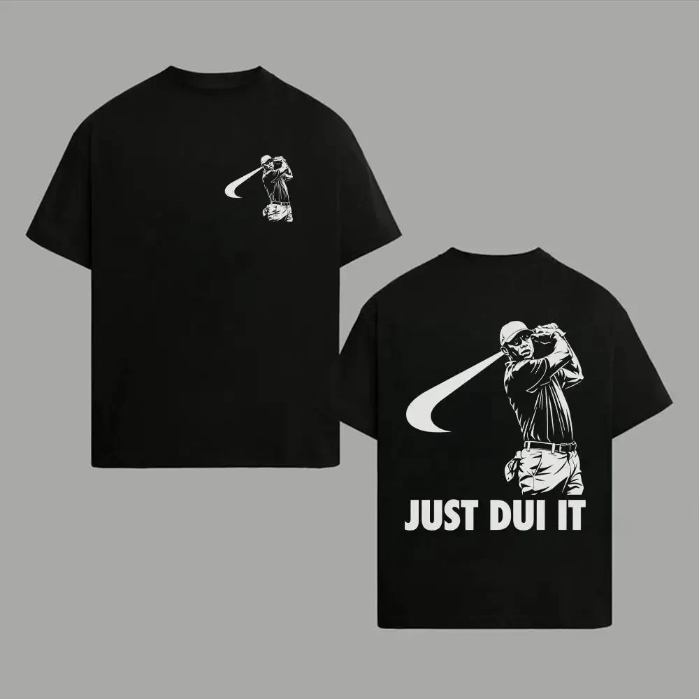 Funny Tiger Woods Mugshot Just Dui Style T-Shirt