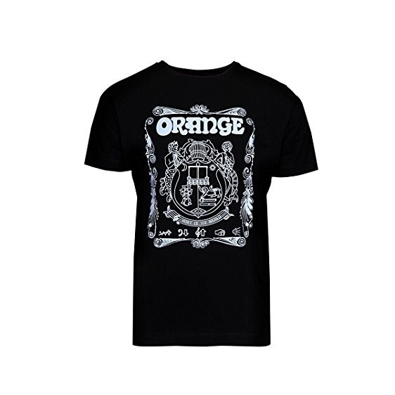 NEW – Orange Amplifiers Whiskey Crest T-Shirt – Black, CHOOSE YOUR SIZE!