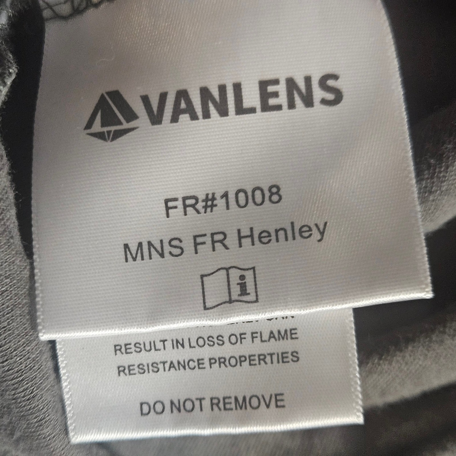 Vanlens FR Henley Shirt L Long Sleeve Flame Resistant Workwear Utility Gorpcore