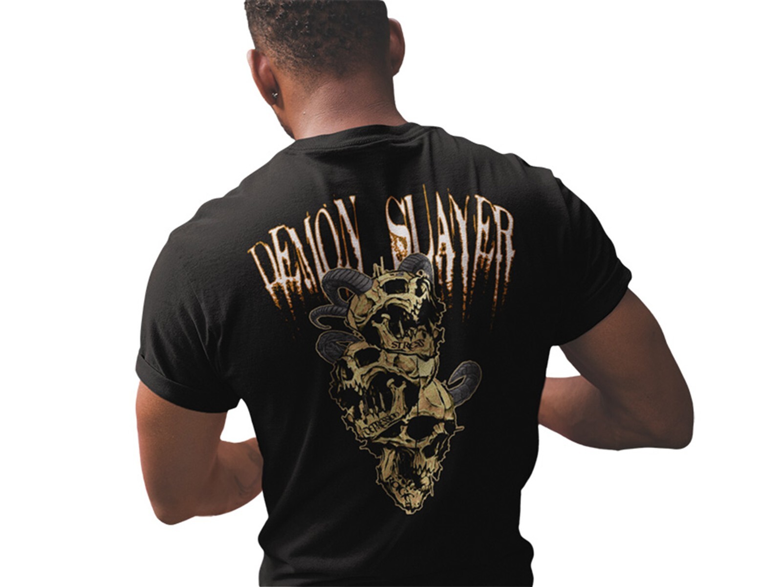 Iron Gods Demon Slayer Gym T-Shirt, Gift For Dad, Workout Shirt, Mens Gym Outfit