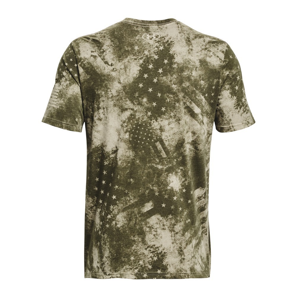 Under Armour 1373893 Men’s UA Freedom Amp T-Shirt, OD Green/Khaki Base, Medium