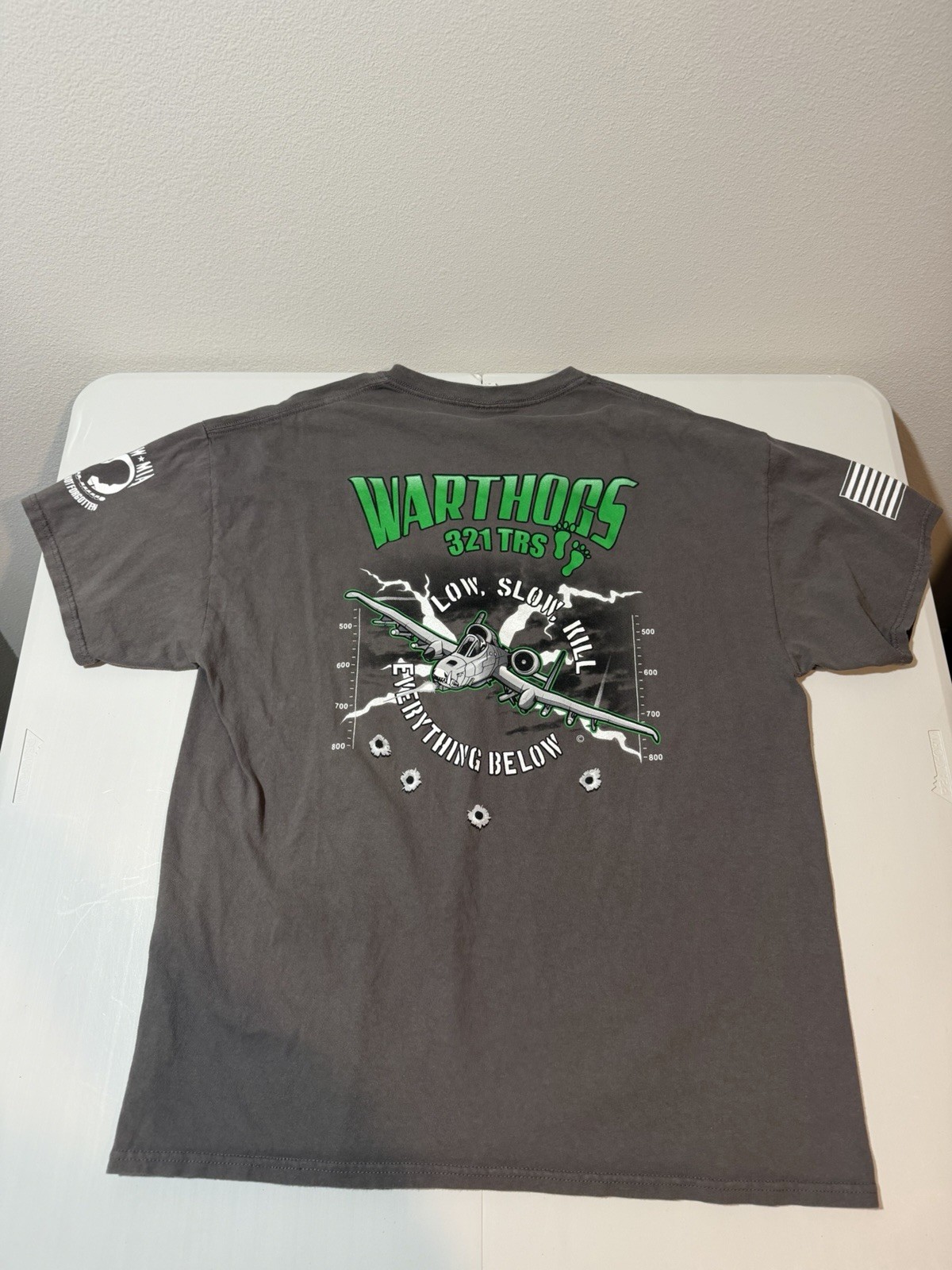 Military Warthogs Fighter Jet Men’s XL Graphic T-Shirt