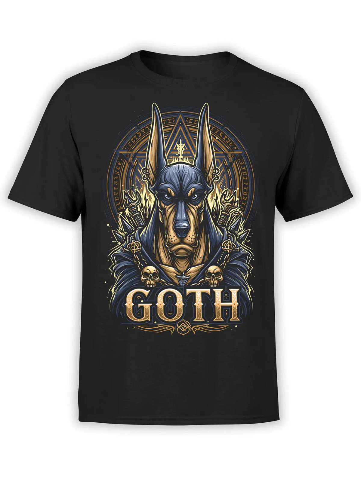 Goth Sigil Doberman T-Shirt | Unisex
