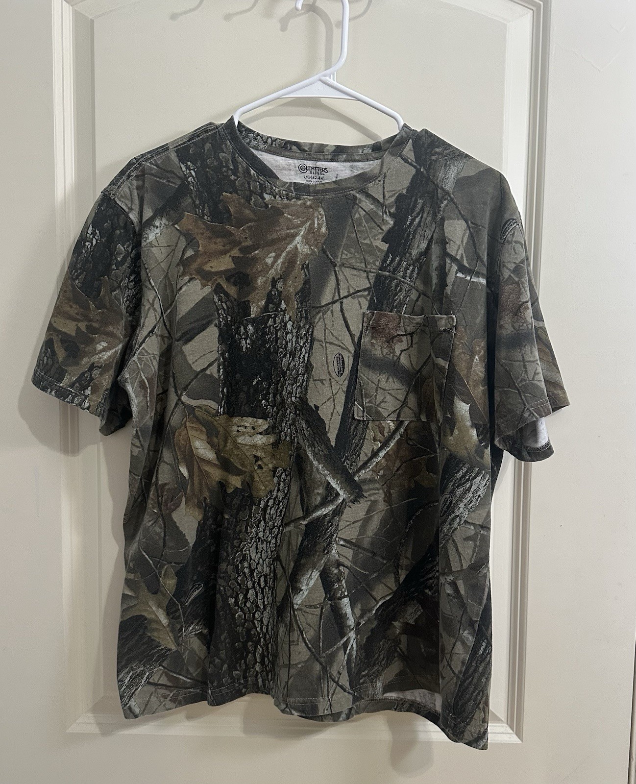 Outfitters Ridge Men’s L Camouflage Pocket Cotton T-Shirt RN 15897 (033)