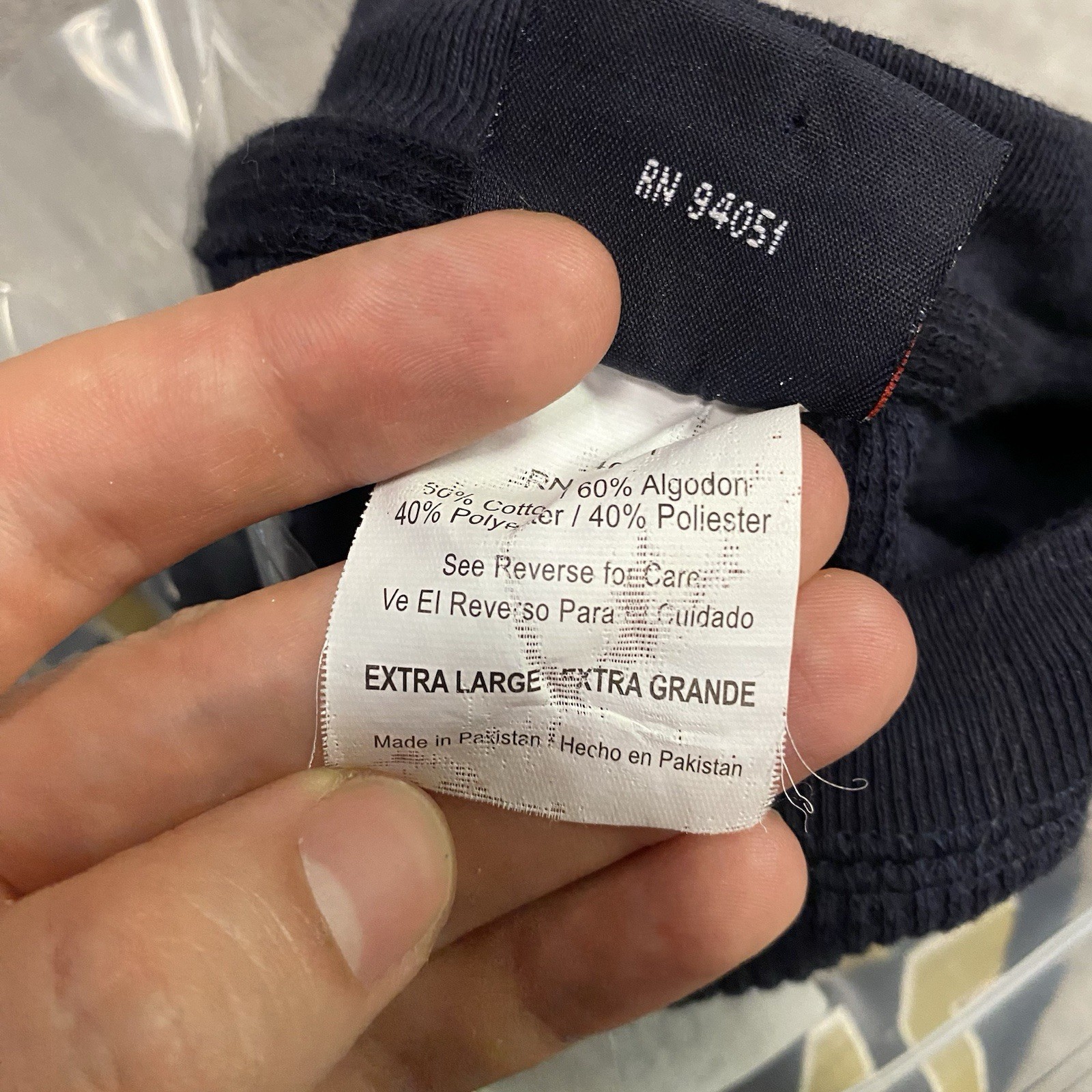 TSI Sportswear Shirt Mens Extra Large Blue Navy Long Sleeve