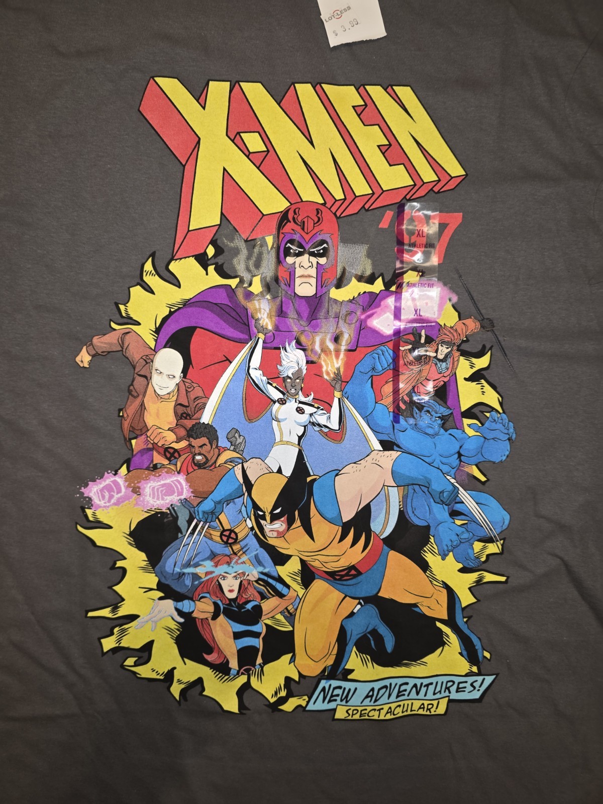 NWT Marvel Studios: X-Men ‘97 Graphic Gray t-shirt Mens Size XL 100% Cotton