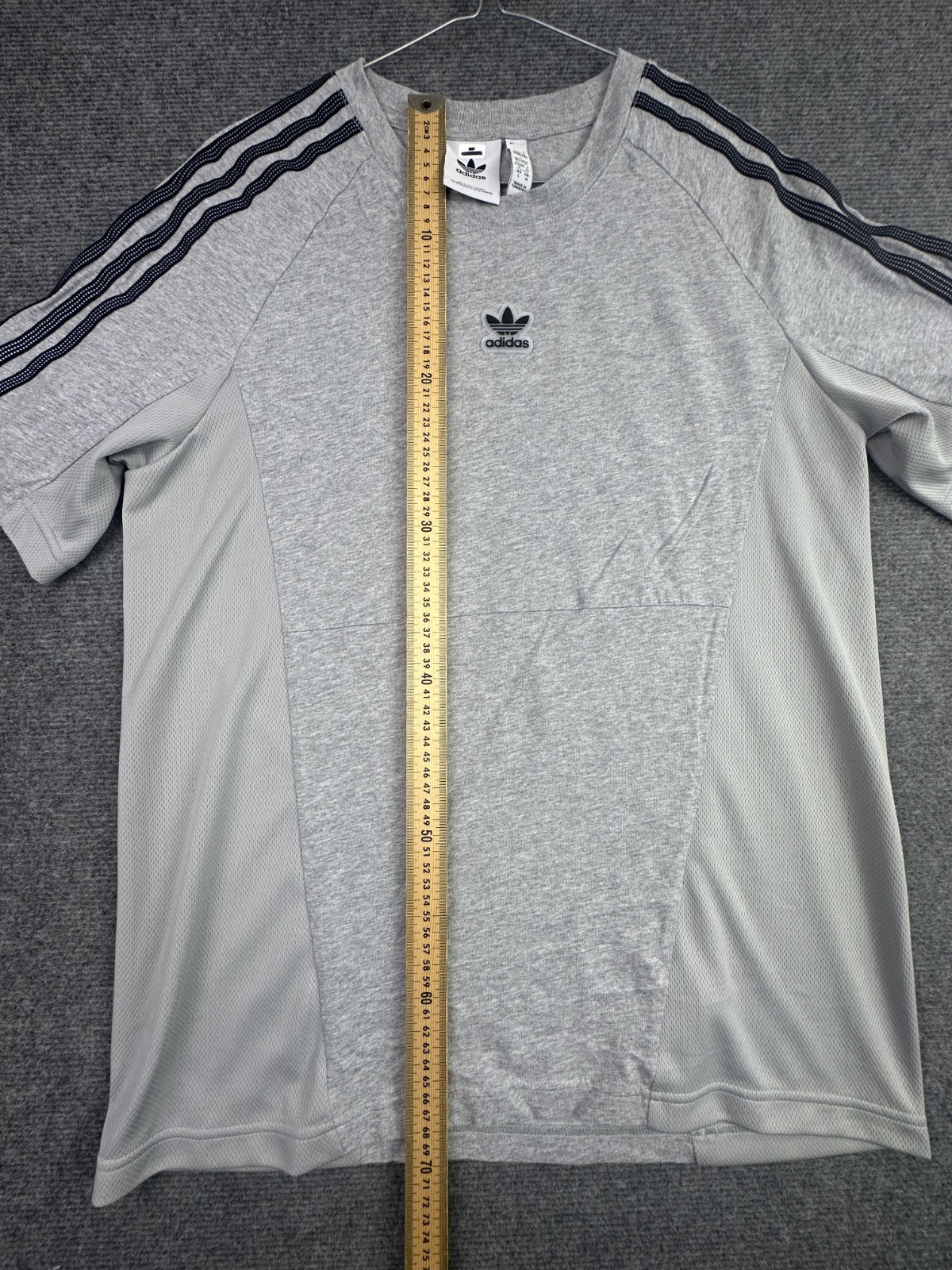Adidas Originals T-Shirt Mens Large Grey