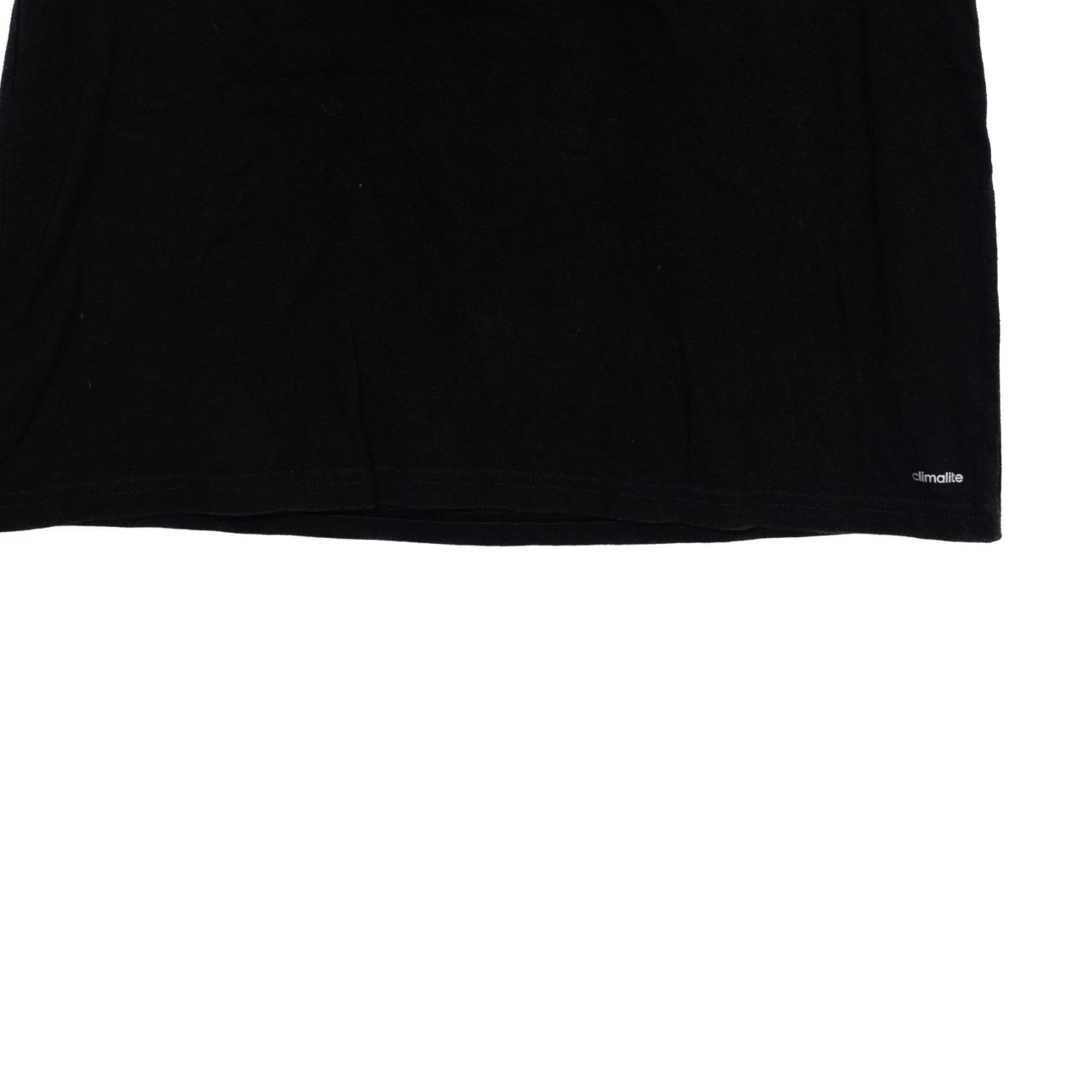 Adidas Size L Go-To Performance Tee Black White Graphic Logo