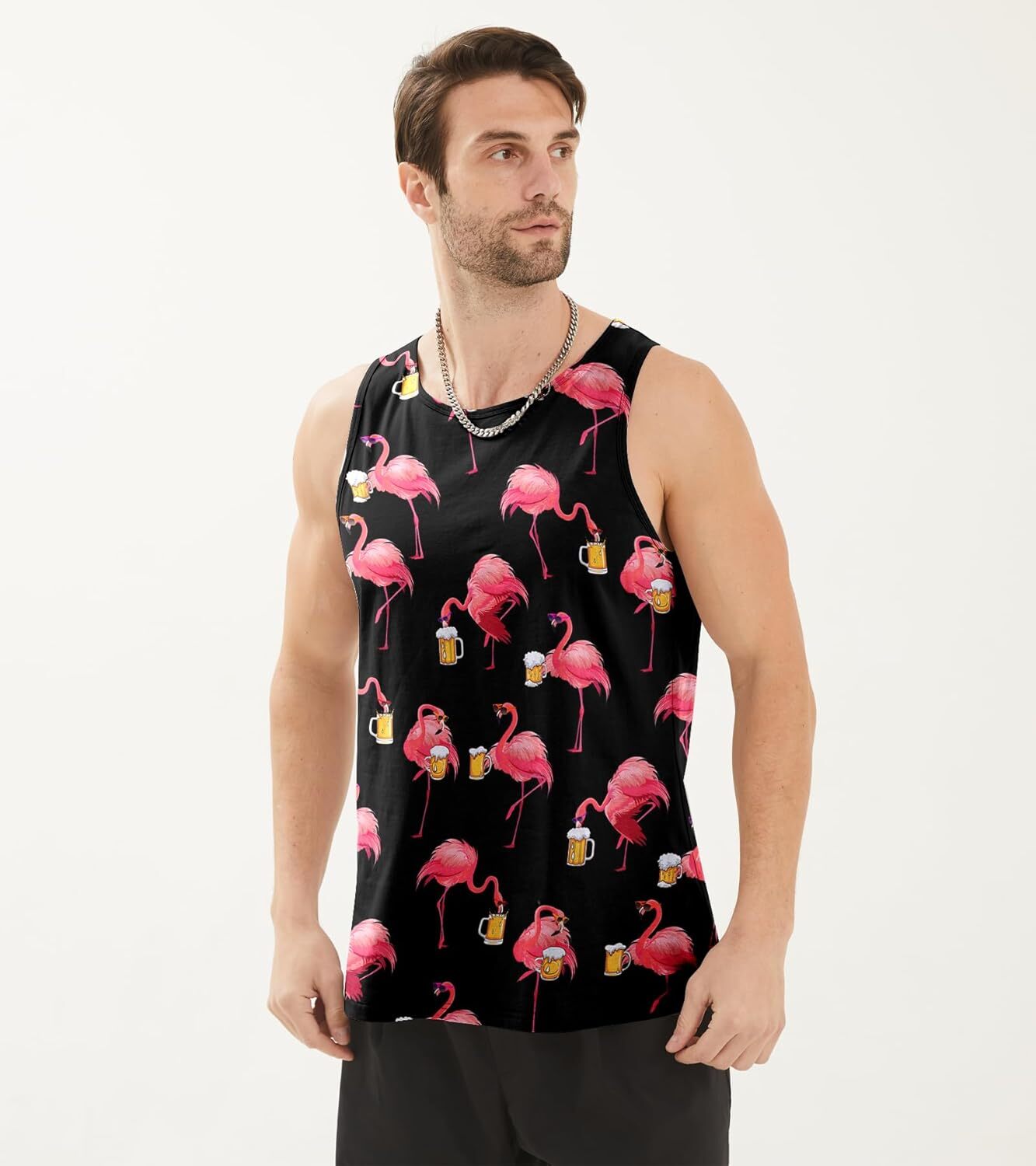 Mens Tank Tops Funny Graphic Summer Sleeveless Tank Top,comfortable, breathable