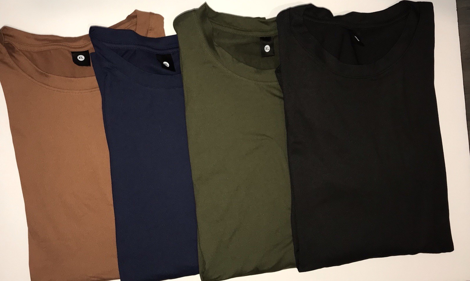 Men’s Long Sleeve T-shirts Oversized XL Army Green, Black, Blue, Brown
