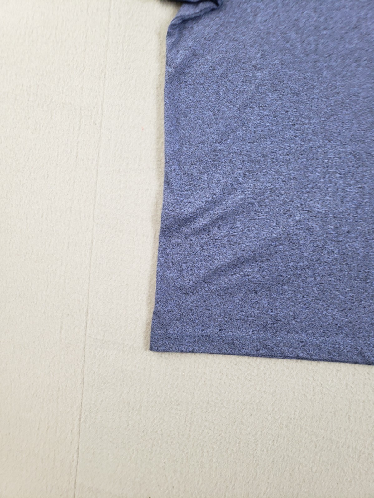 Alfani Men T Shirt L Blue Textured Henley Short Sleeve Stretch Summer Casual